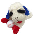 Multipet Baseball Lamb Chop Plush Dog Toy 10.5″