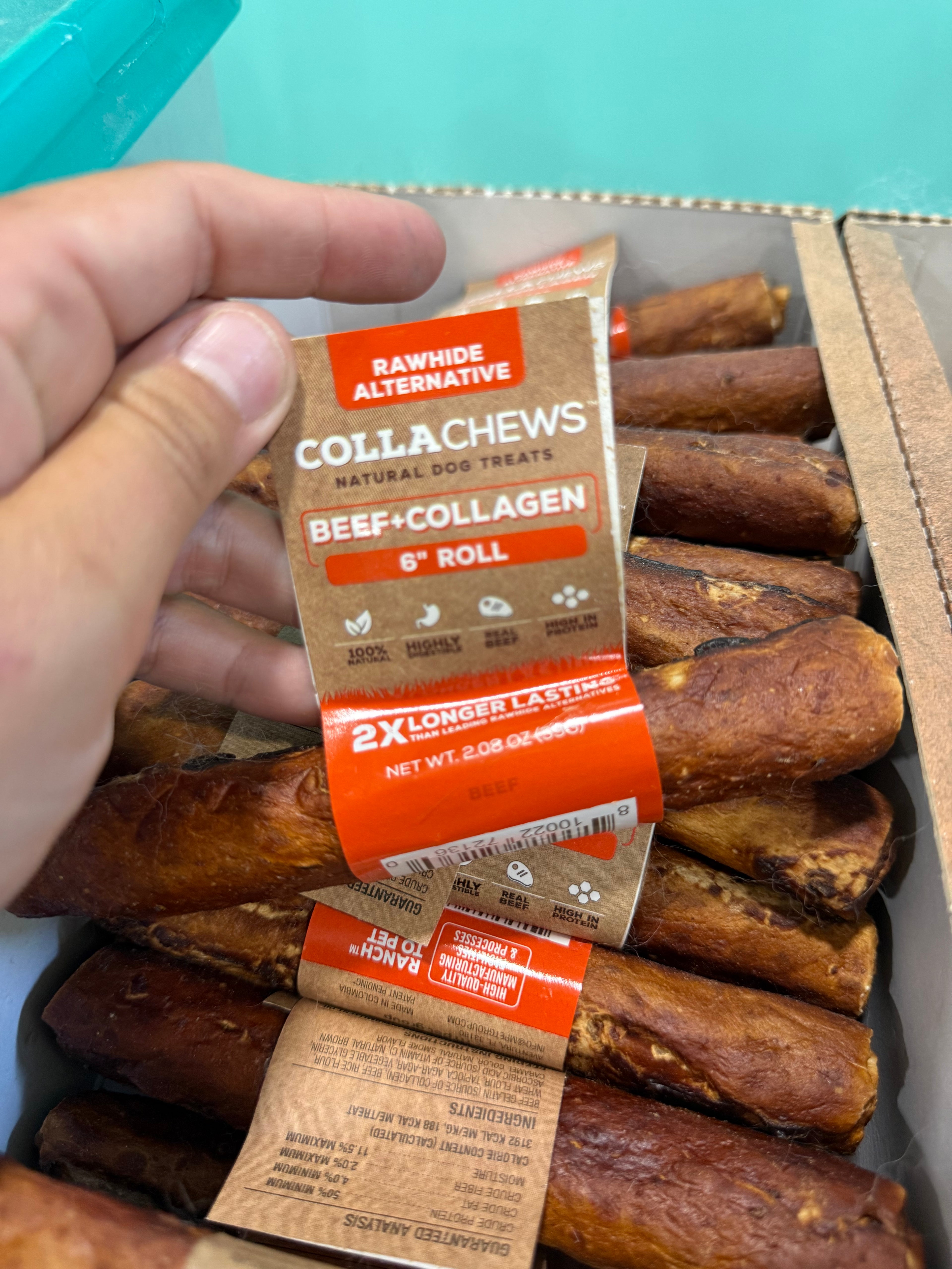 6” Beef & Collagen Chews