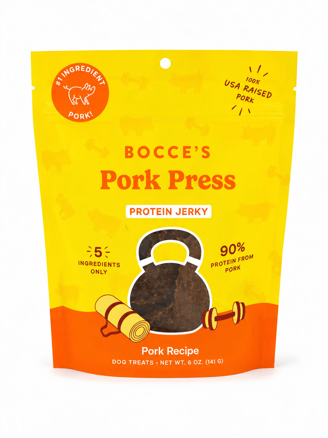Bocce Bakery Pork Press Protein Jerky 5 oz
