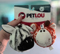 PetLou EZ Squeaker Giraffe & Zebra