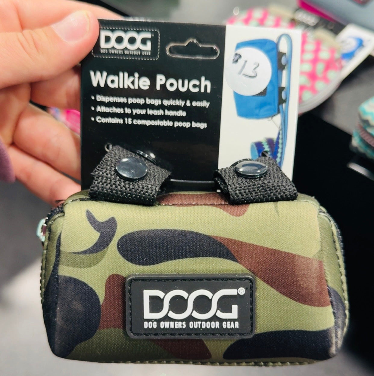 Camo DOOG neoprene poop bag holder
