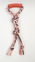 Mammoth Pet Products Twin Tug Toy with Rubber Handle ASSORTED Multi-Color