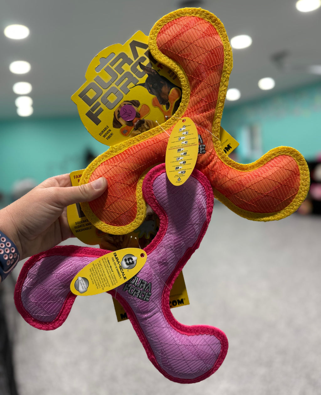 Orange Duraforce Boomerang Dog Toy