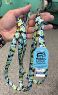 Blue & Green Bone Coastal 6 ft Leash