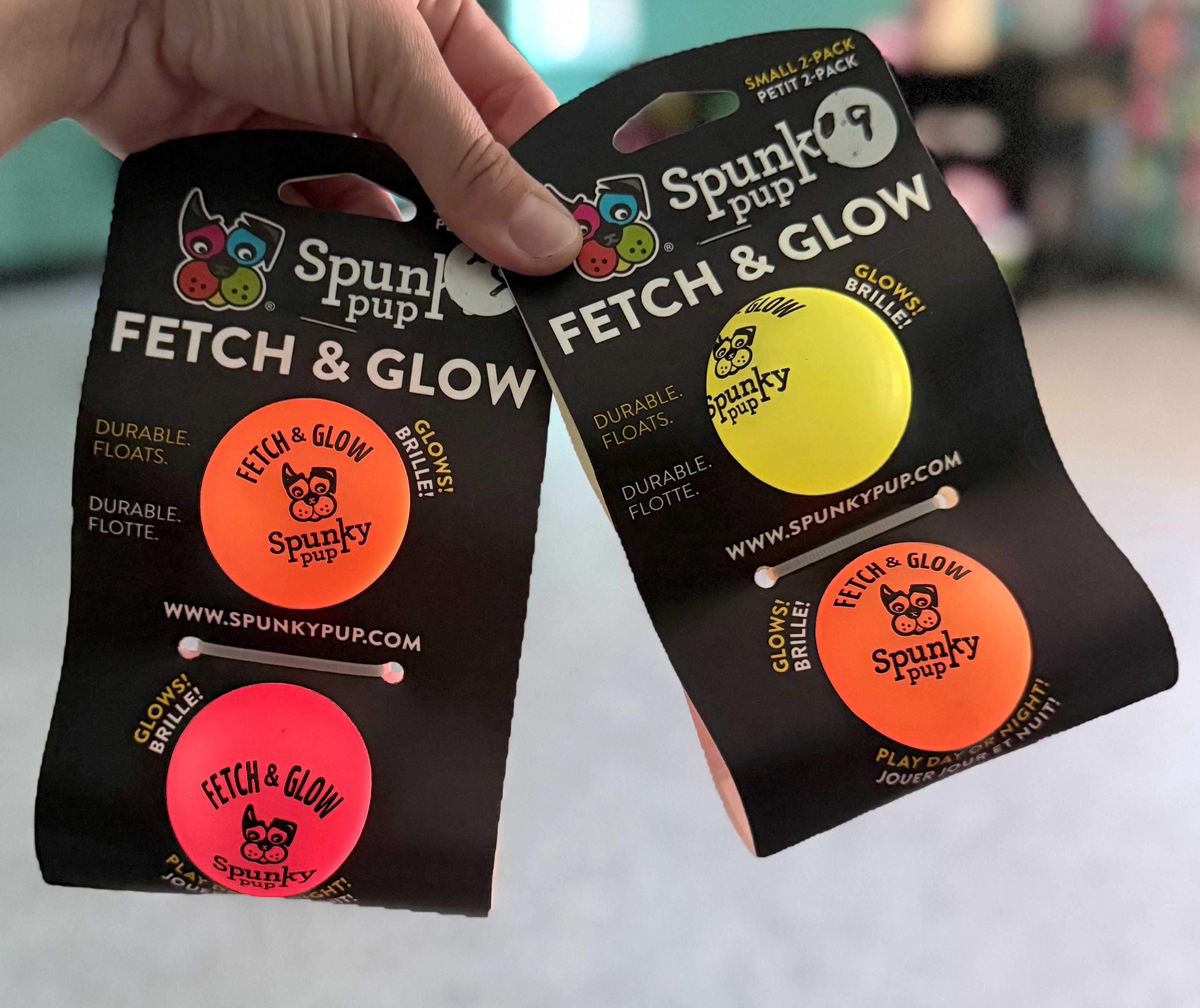 Spunky Pup 2 pack Fetch & Glow Balls