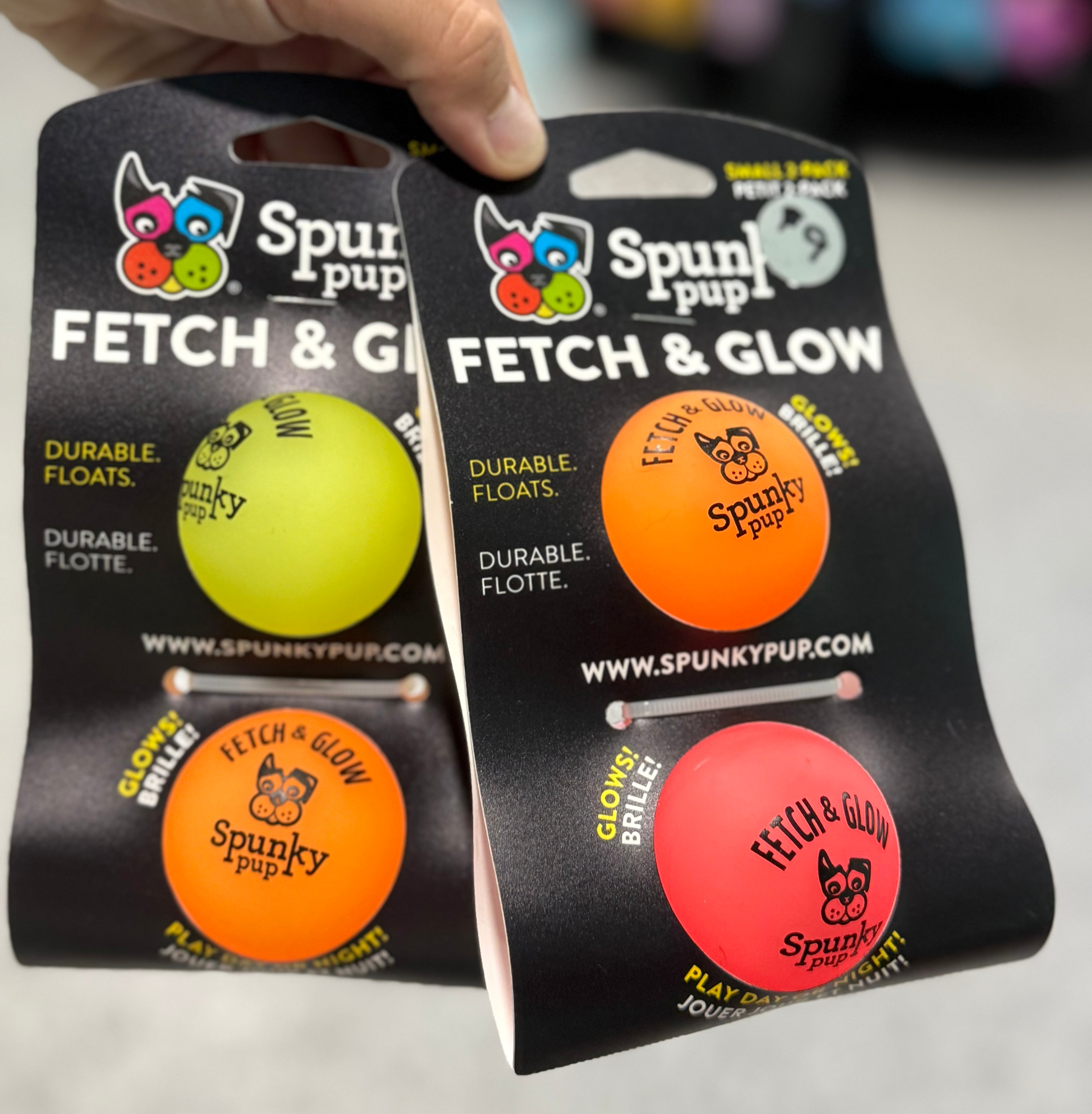 Spunky Pup 2 pack Fetch & Glow Balls