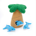 Zippy Paws Dolphin & Palm Tree Burrow Toy