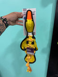Yellow duck with rope