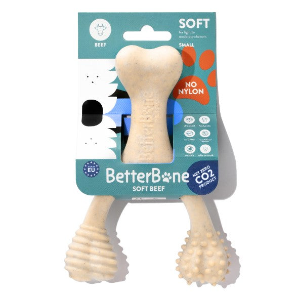 BetterBone Soft Beef Dog Chew Toy SMALL