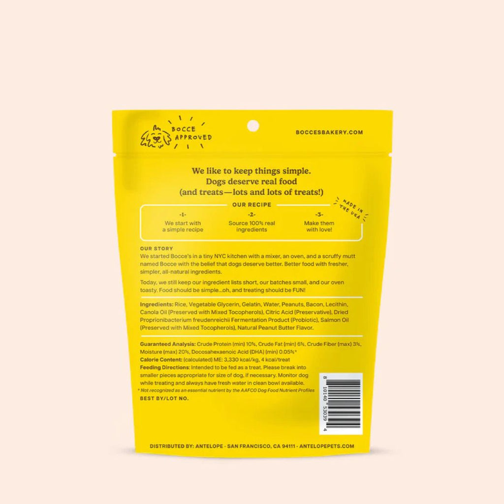Bocces Bakery Dog Puppy Training Bites Bac’N Nutty 3oz