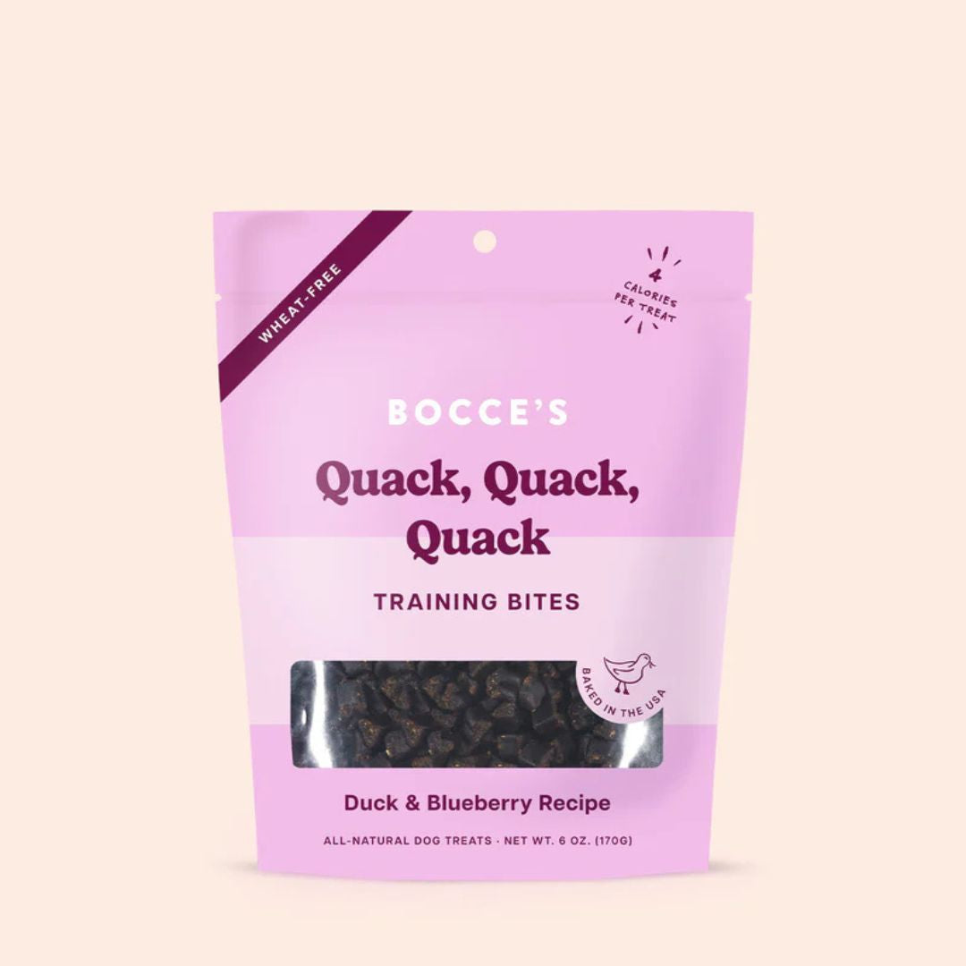 Bocces Bakery Dog Puppy Training Bites Quack Quack Quack 3oz