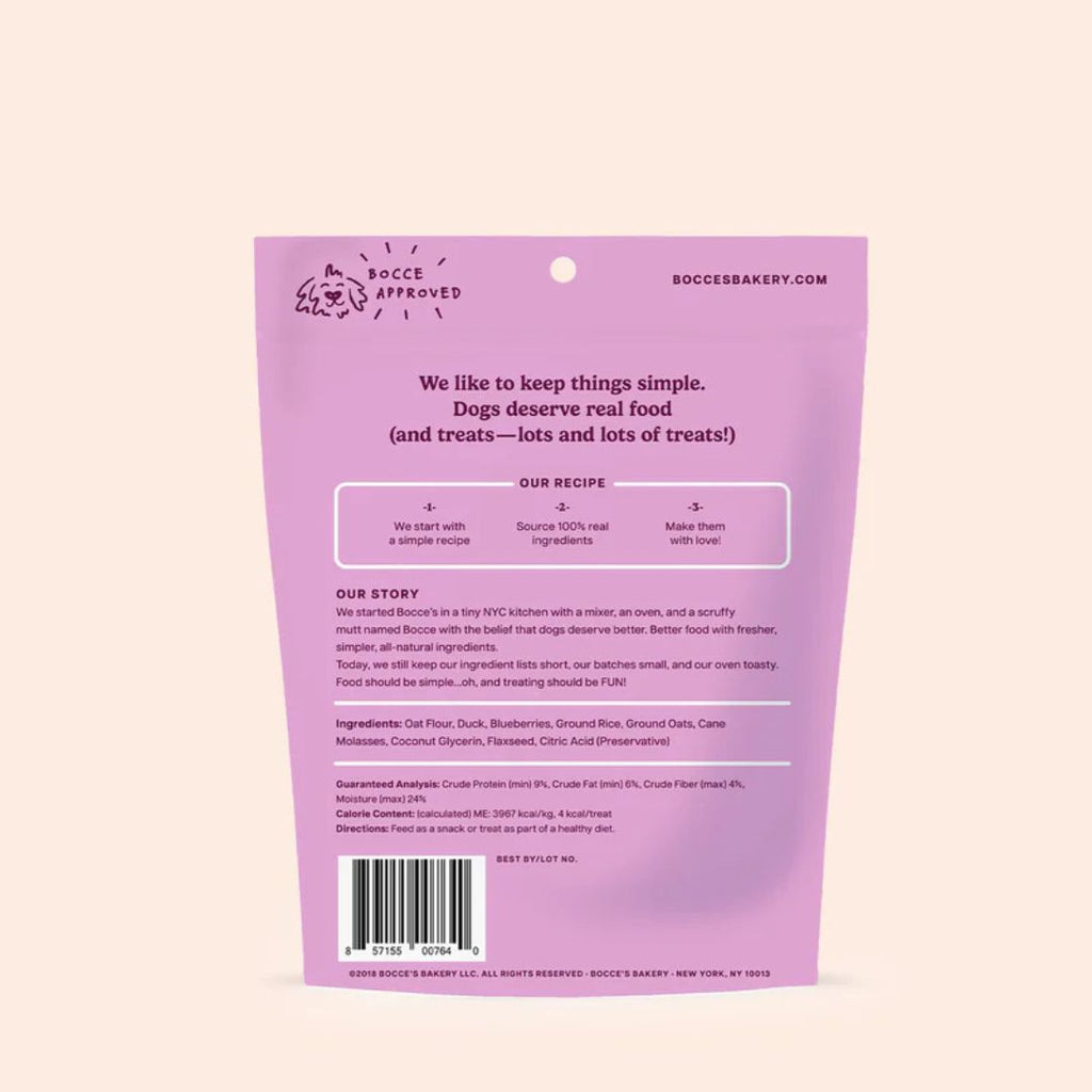 Bocces Bakery Dog Puppy Training Bites Quack Quack Quack 3oz
